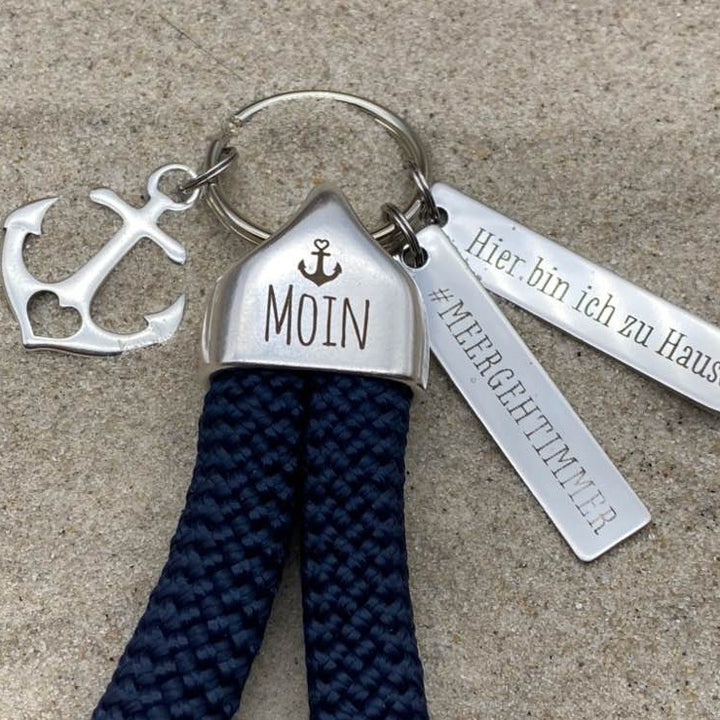 Segeltau Schlüsselanhänger 10mm Schlaufe (personalisierbar)
