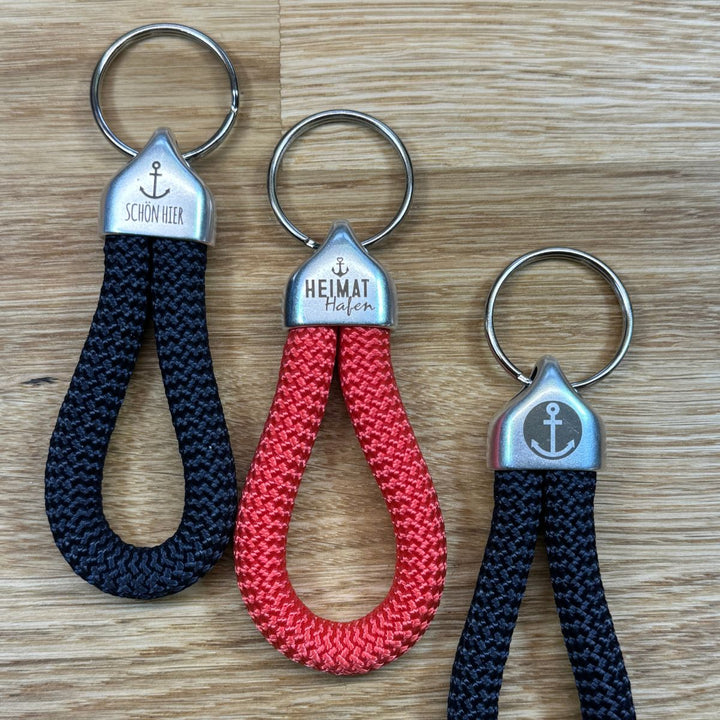 Segeltau Schlüsselanhänger 10mm Schlaufe (personalisierbar)