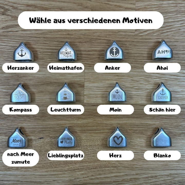 Segeltau Schlüsselanhänger 10mm Schlaufe (personalisierbar)