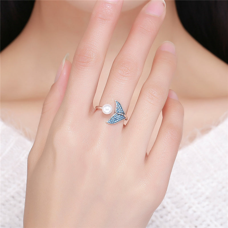 Ring Walflosse & Perle