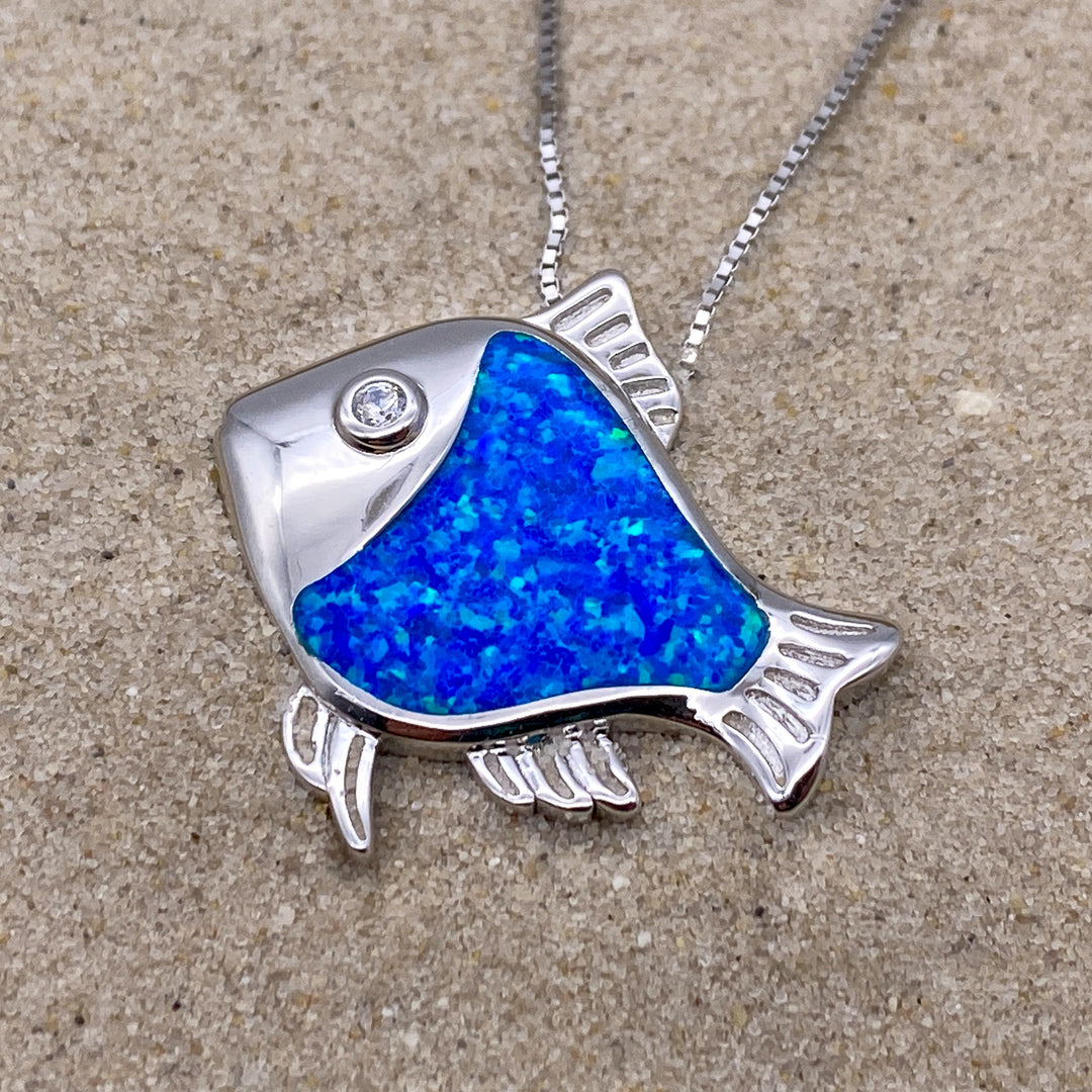 Großer Fisch Anhänger (Opal)