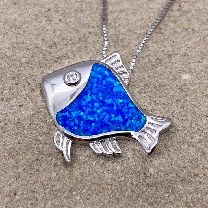 Großer Fisch Anhänger (Opal)