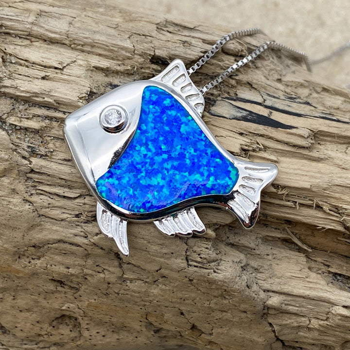 Großer Fisch Anhänger (Opal)