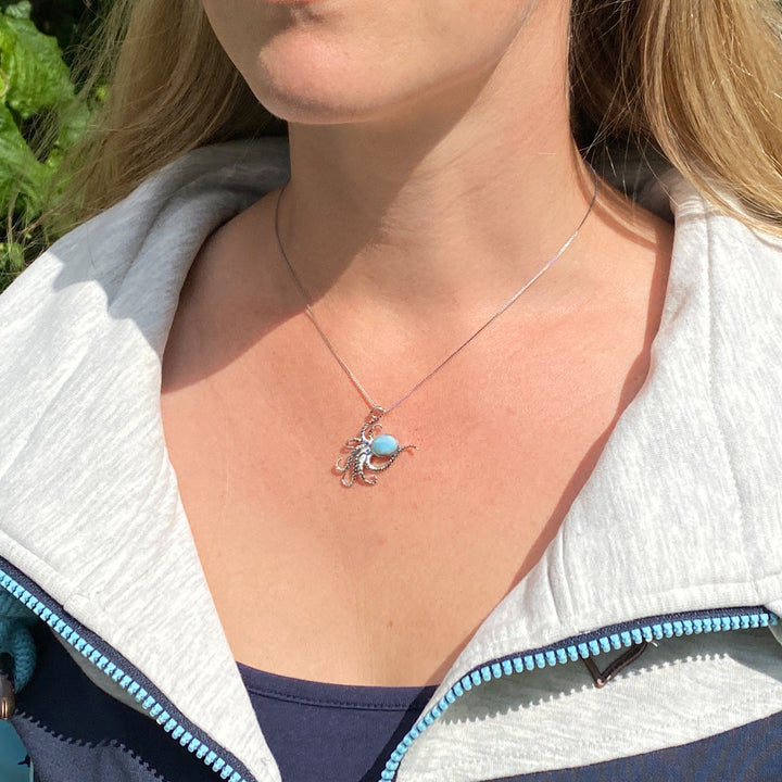 Kraken Anhänger (Larimar)