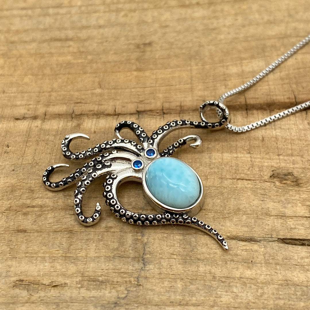 Kraken Anhänger (Larimar)