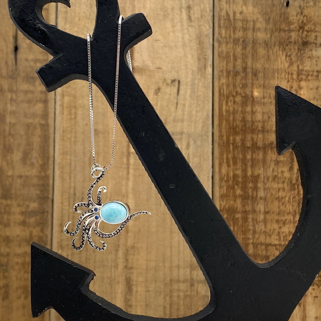 Kraken Anhänger (Larimar)