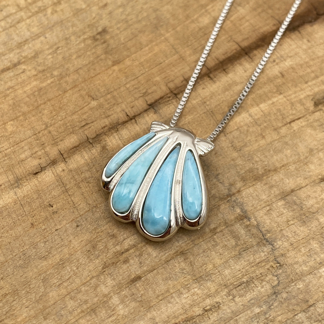 Muschel Anhänger (Larimar)
