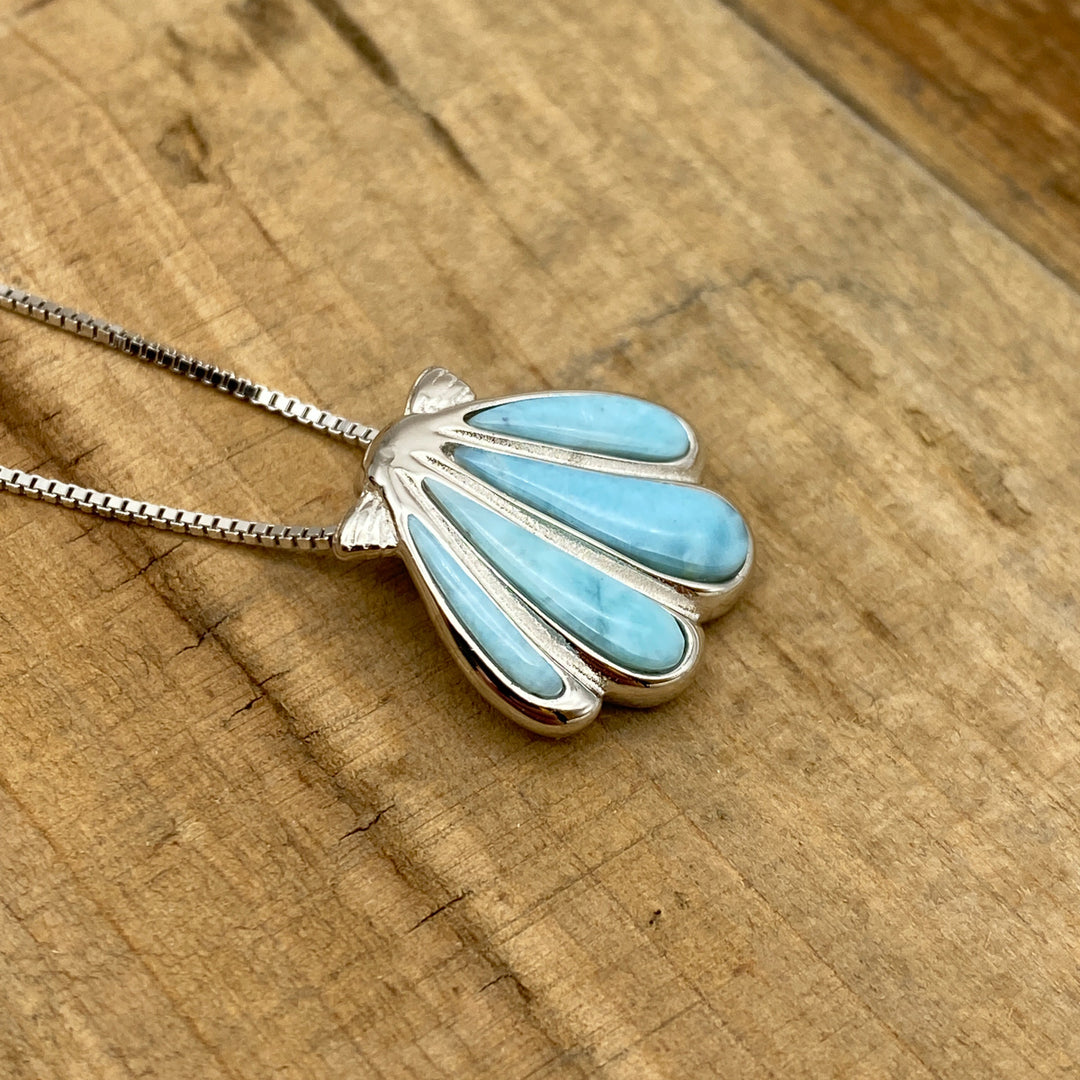 Muschel Anhänger (Larimar)