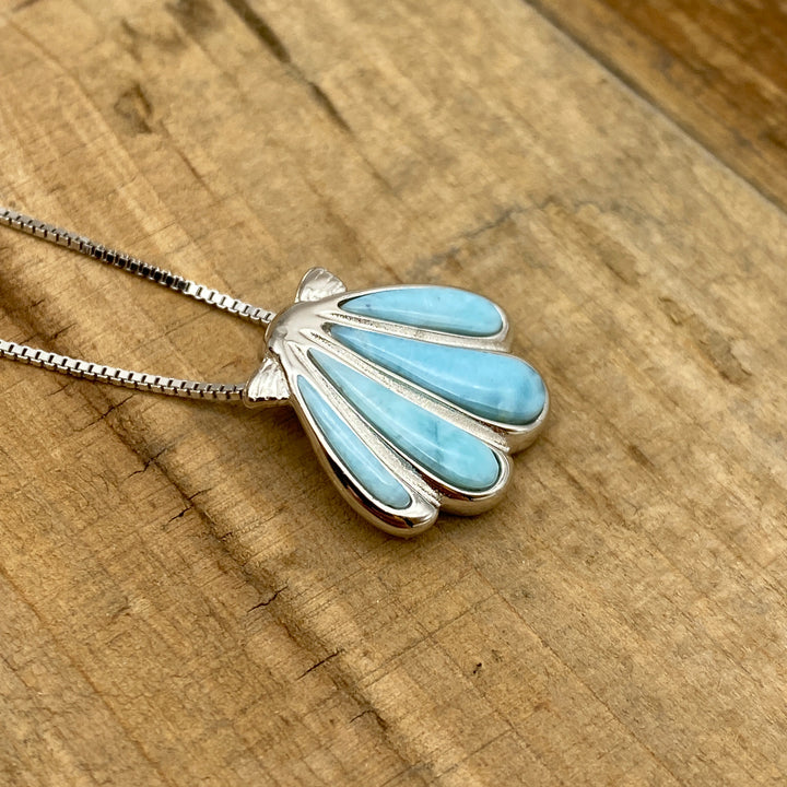 Muschel Anhänger (Larimar)