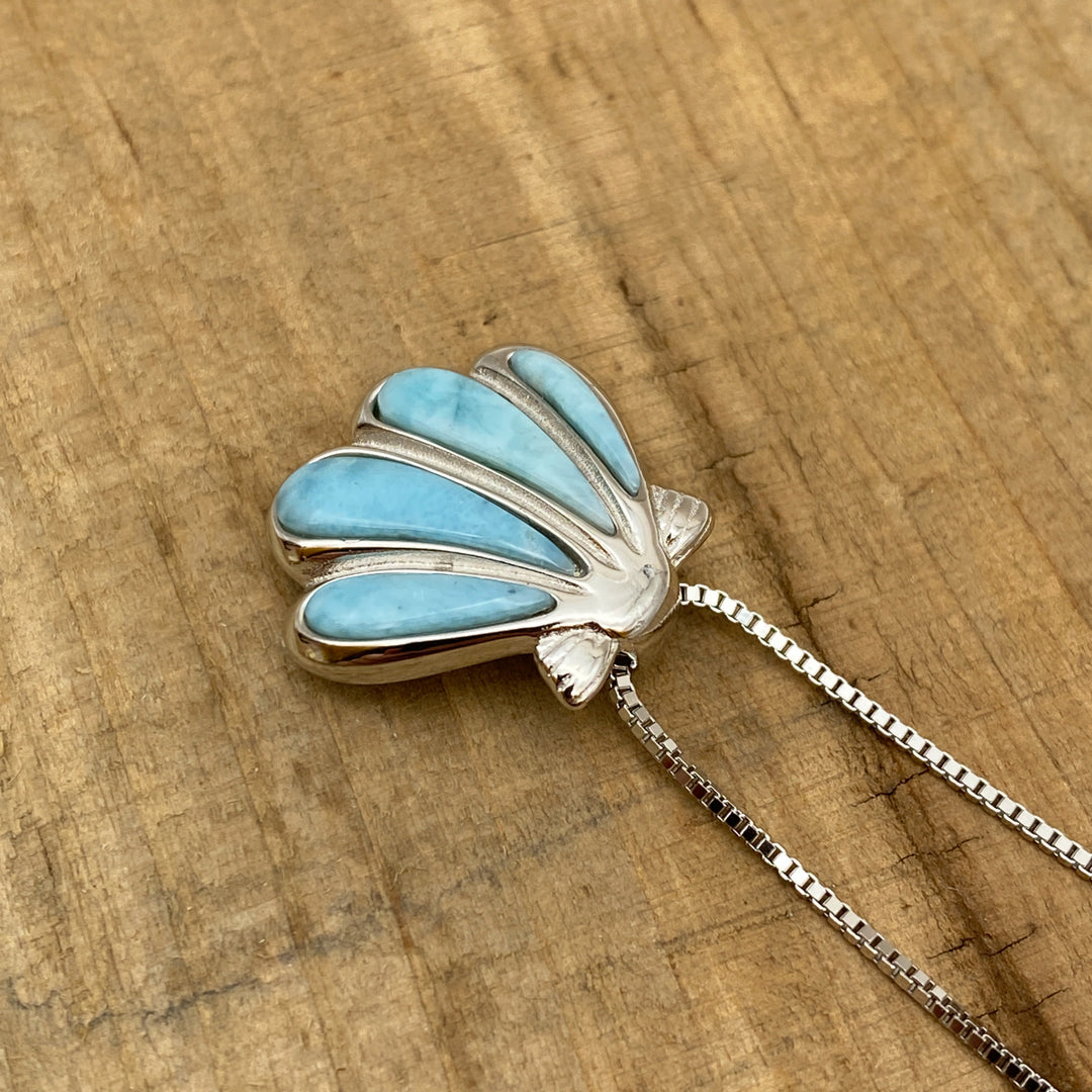 Muschel Anhänger (Larimar)
