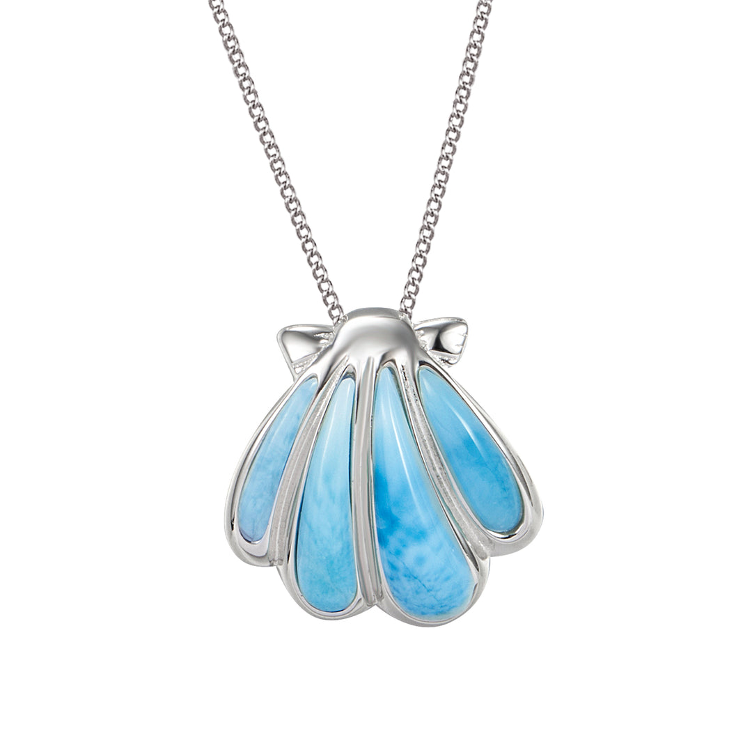 Muschel Anhänger (Larimar)
