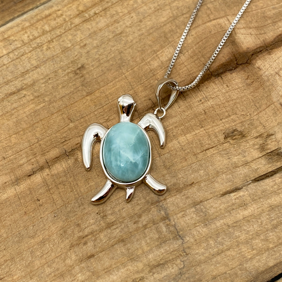 Schildkröten Anhänger (Larimar)