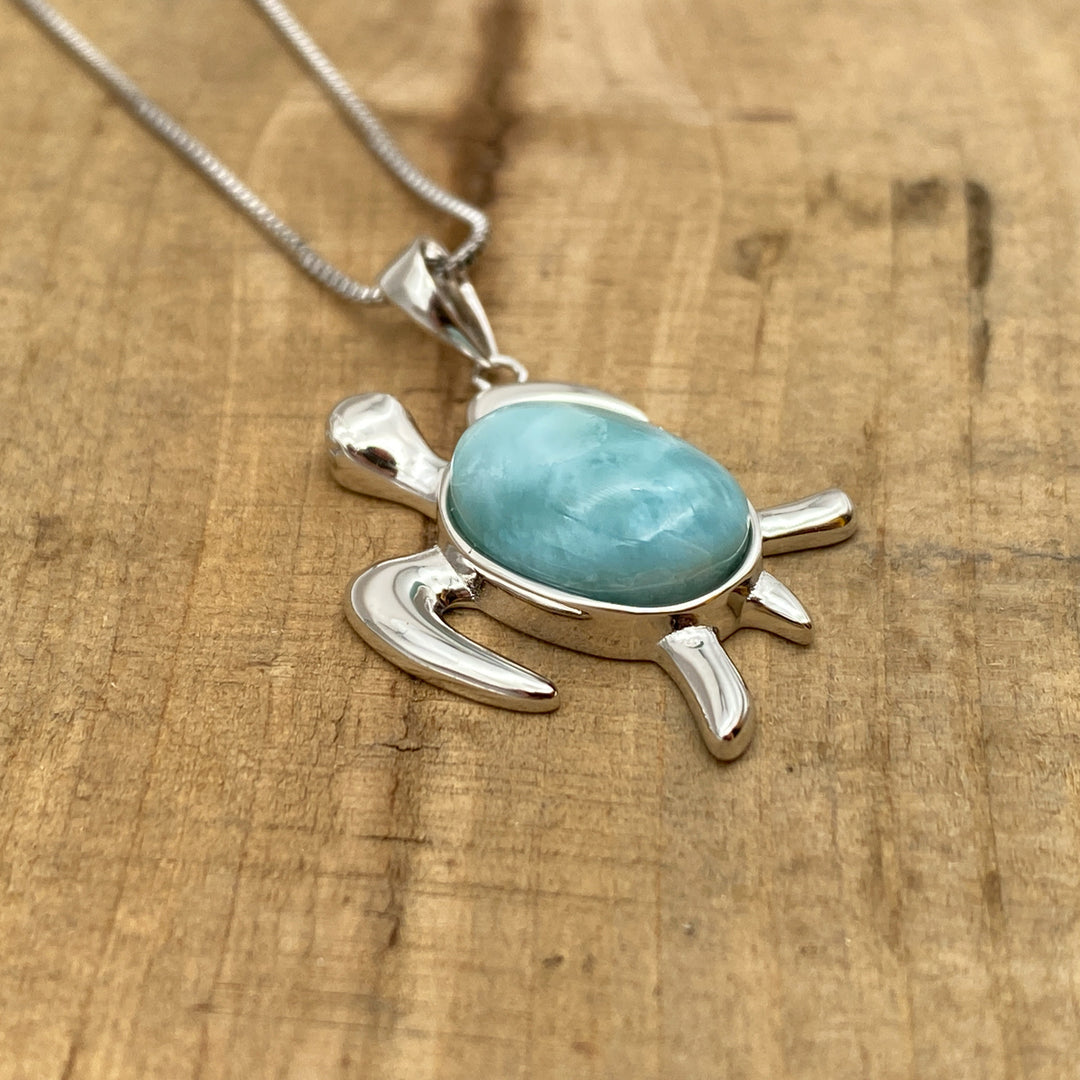 Schildkröten Anhänger (Larimar)