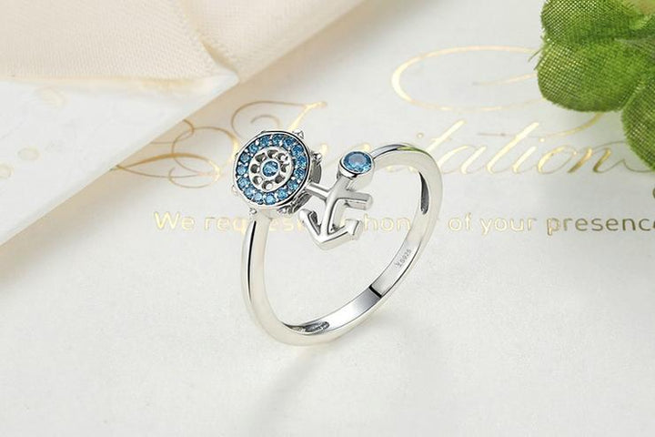 Anker & Steuerrad Ring
