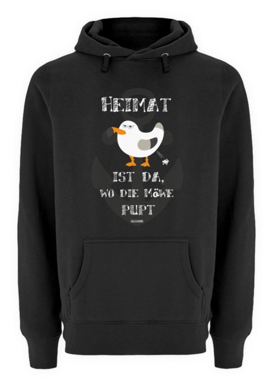 Heimat ist da, wo die Möwe pupt - Unisex Hoodie
