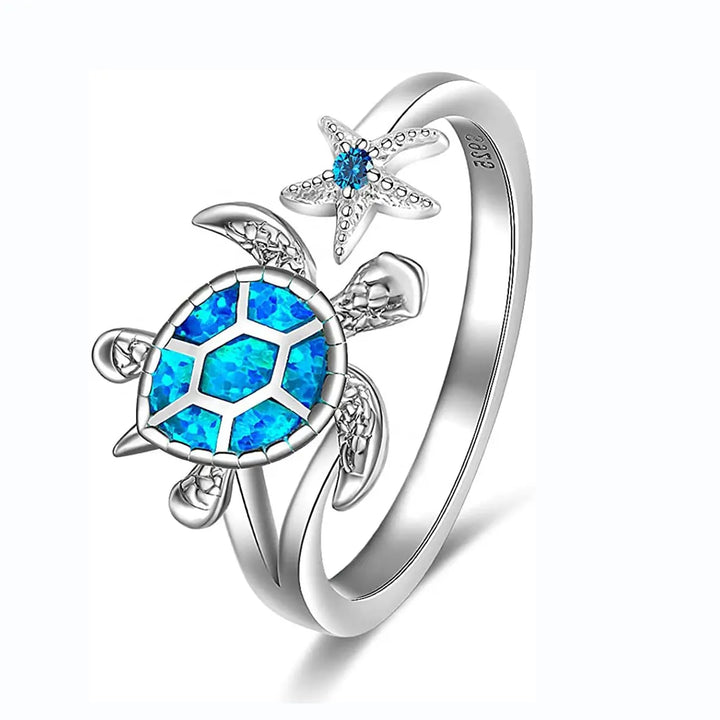 Schildkröten Ring (Opal)