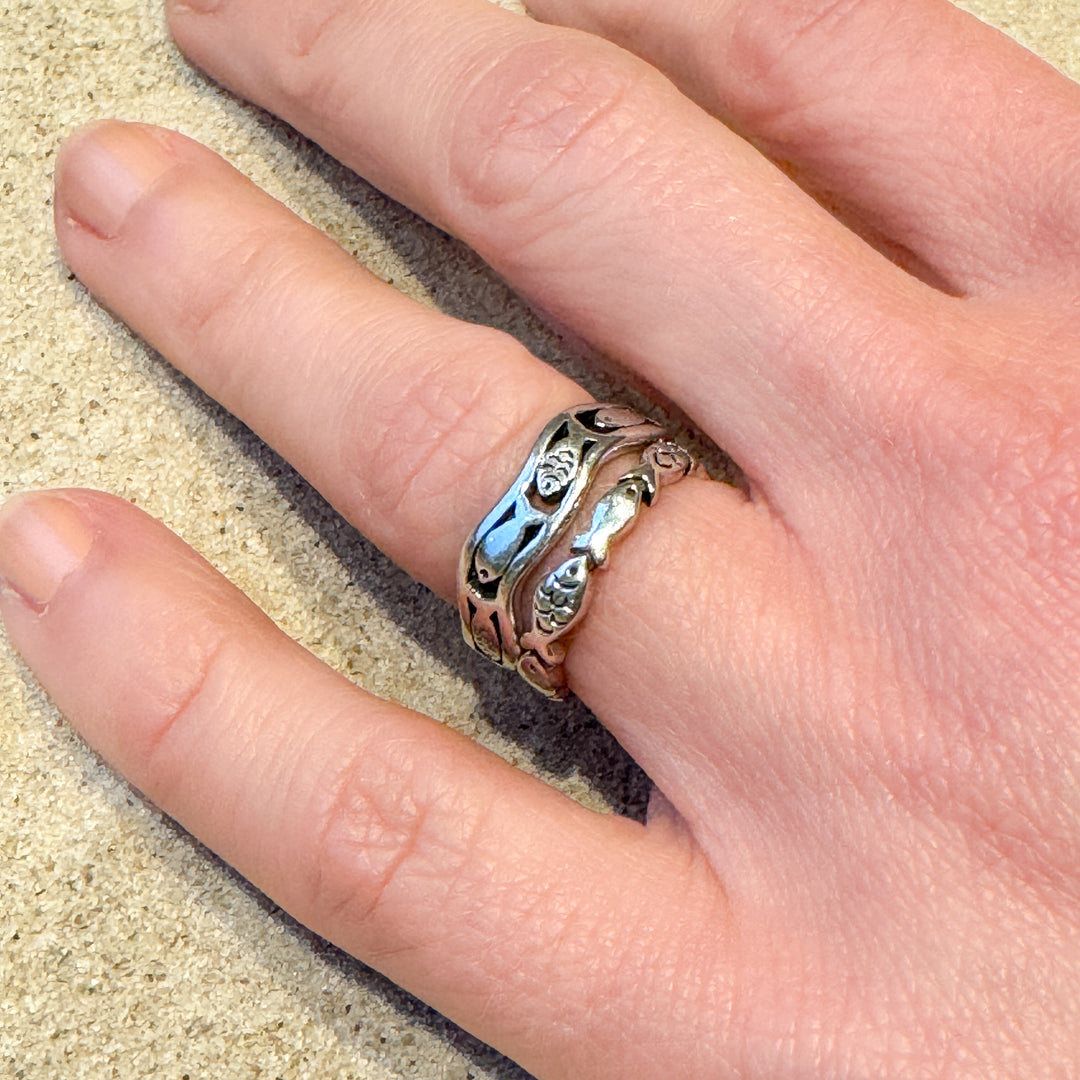 Fisch Ring Doppelpack (2-teilig)