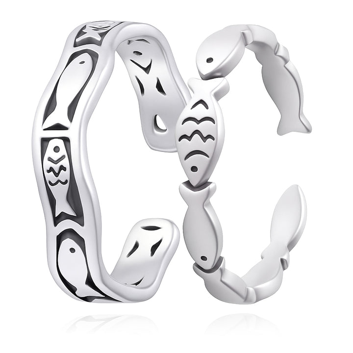 Fisch Ring Doppelpack (2-teilig)