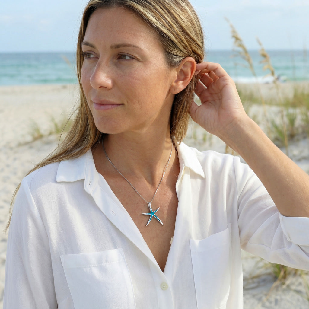 Seestern Anhänger (Opal)