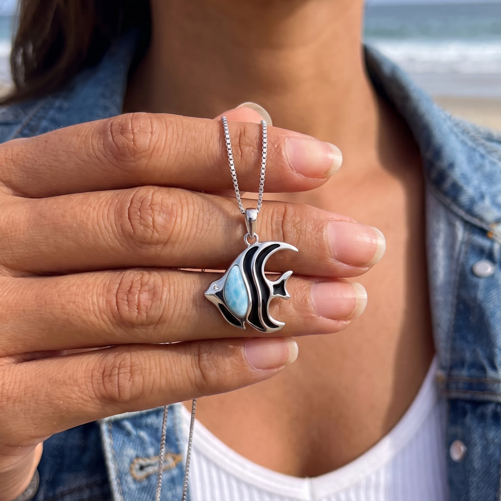 Fisch Anhänger (Larimar)
