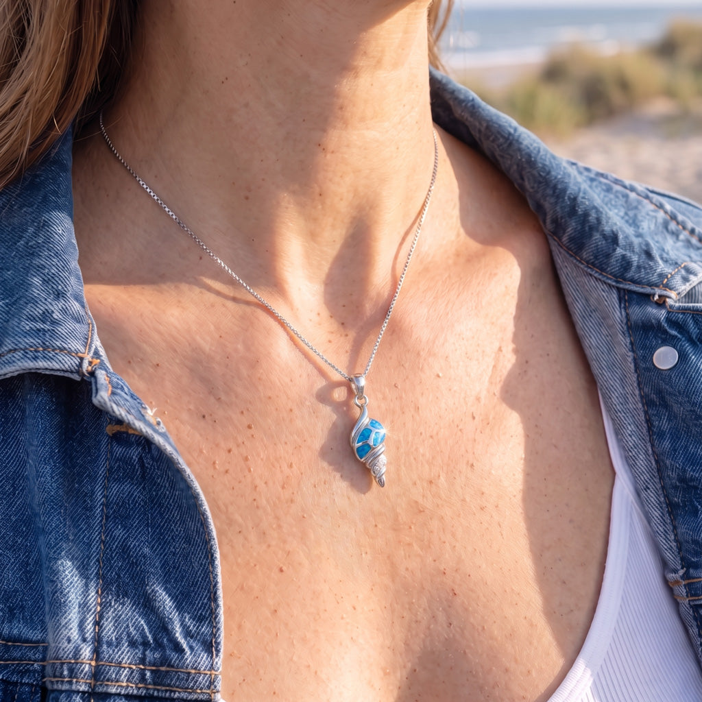 Kleine Muschel Anhänger (Opal)