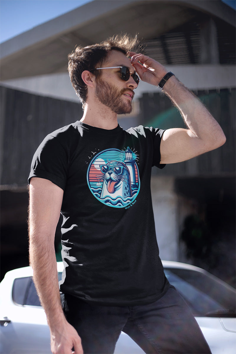 Freche Robbe - Bio T-Shirt für Herren