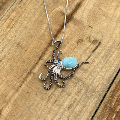 Kraken Halskette (Larimar)