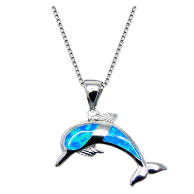 Delfin Anhänger (Opal)